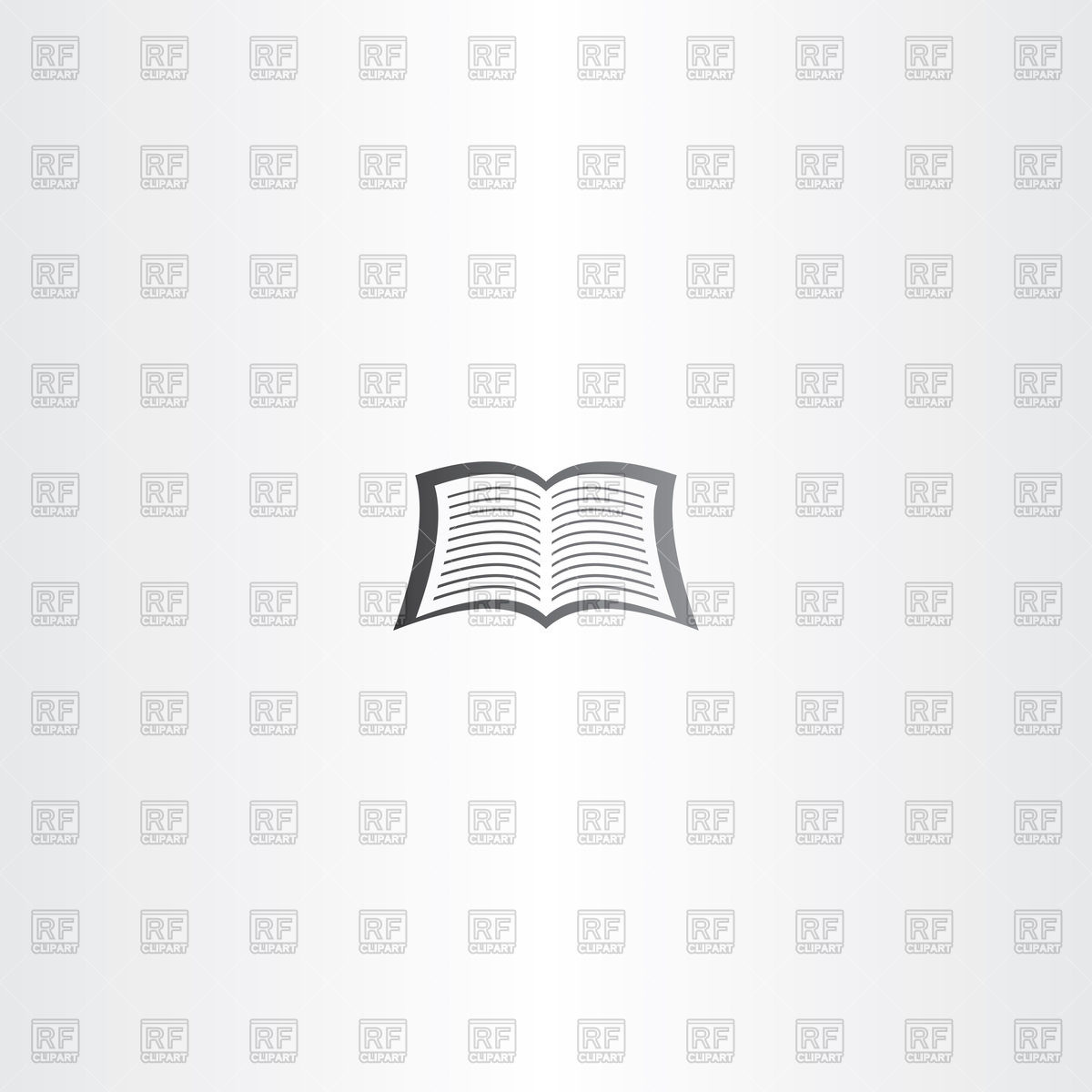 1200x1200 Open Notebook Or Newspaper Icon Vector Image Of Icons And Emblems