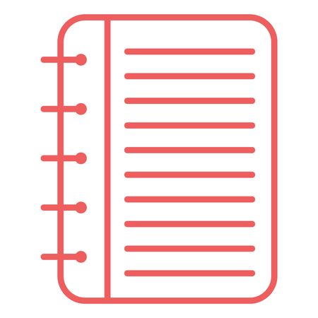 450x450 Vector Illustration Of Pink Notebook Icon Freestock Icons