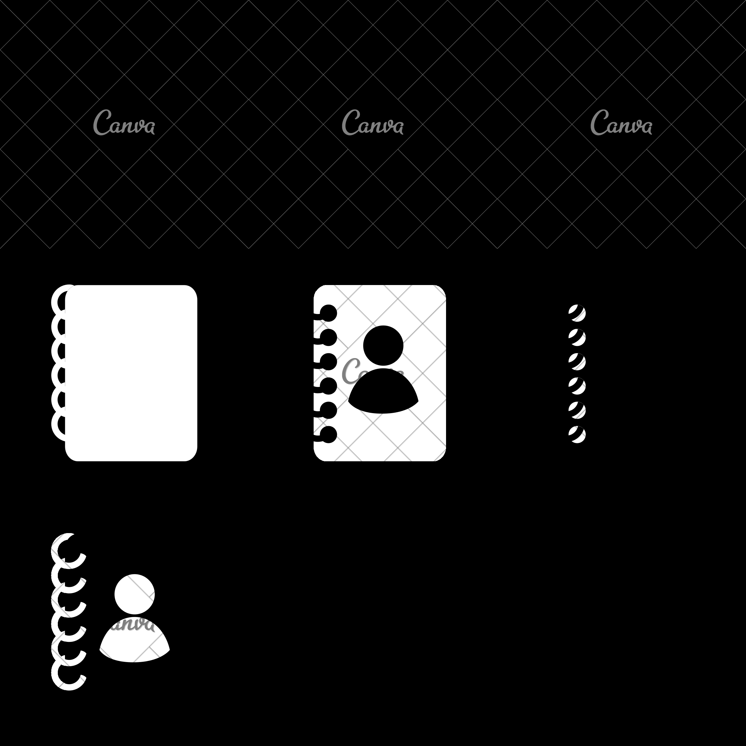 2400x2400 Contacts Book Phones Notebook Icon Vector Graphic