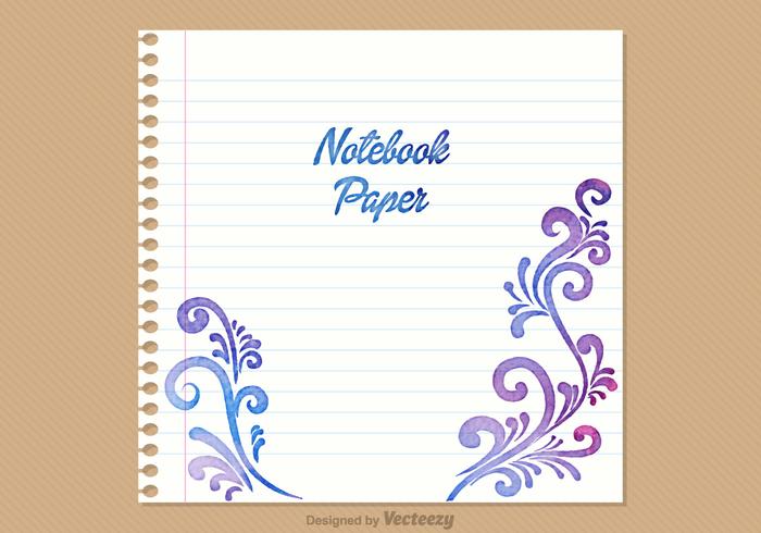 700x490 Notebook Paper Background Free Vector Art