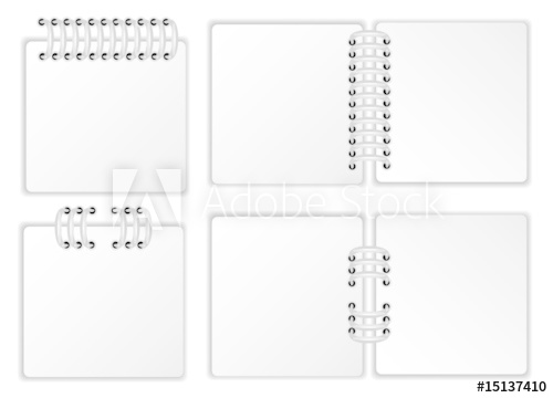 500x360 Notebook Page Vector Illustration