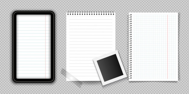 626x313 Notebook Pages Vector Free Download