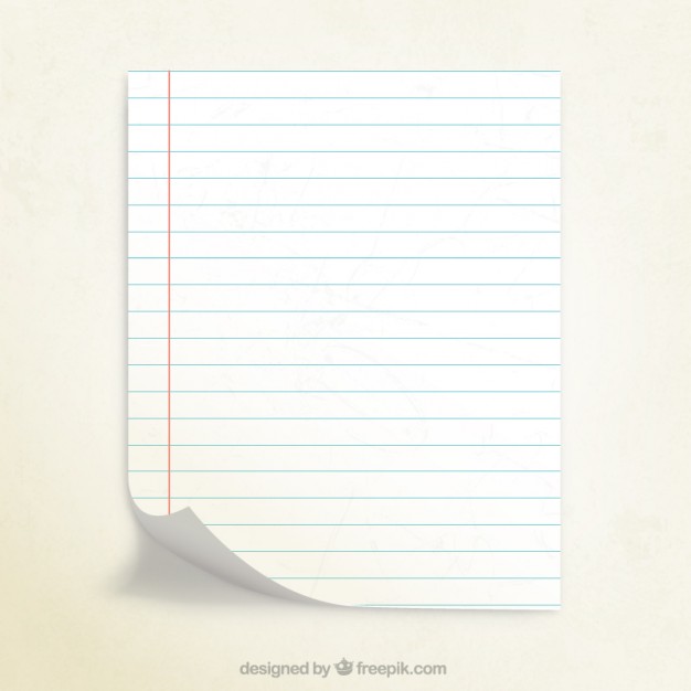 626x626 Notebook Paper Vector Free Download