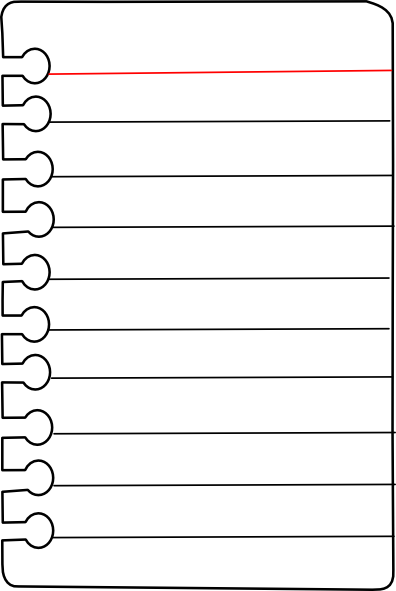 396x591 Free Journal Pages To Print Notebook Paper Clip Art