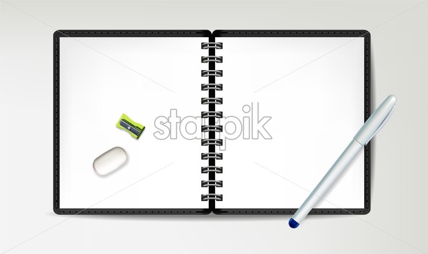 623x370 Back To School Notebook Vector Sale Promotion Banner School