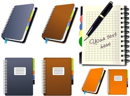 432x317 Notebook Free Vector Download