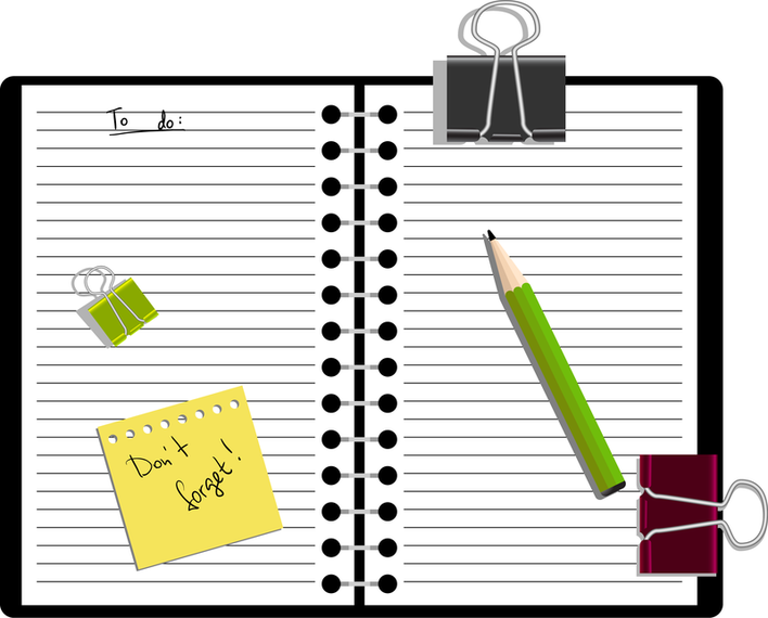 708x570 Notepad Vector