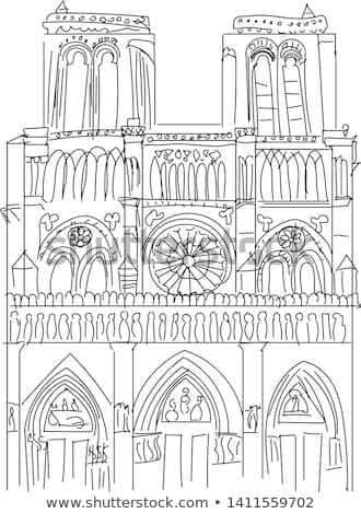 330x470 Notre Dame De Paris Cathedral France Stock Vector Notre Dame De