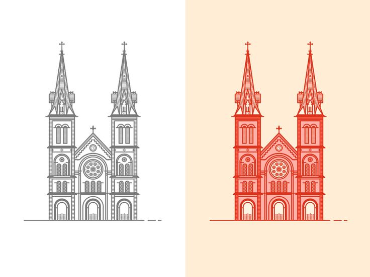736x552 Vector Building Saigon Notre Dame Basilica
