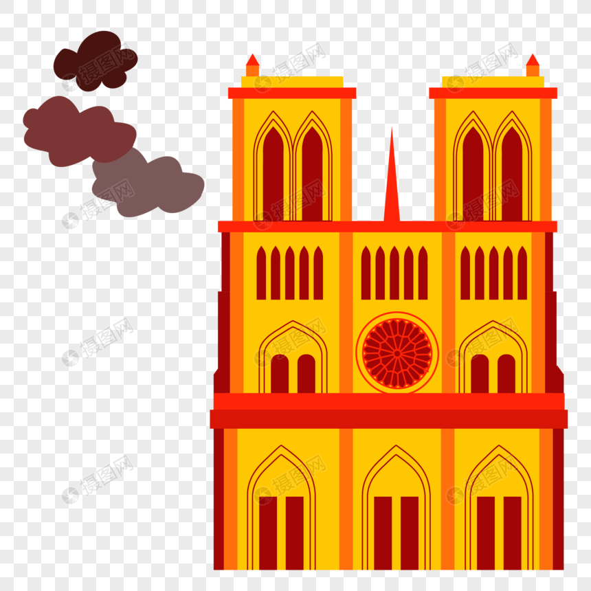 860x860 Vector Notre Dame Fire Png Image Picture Free Download