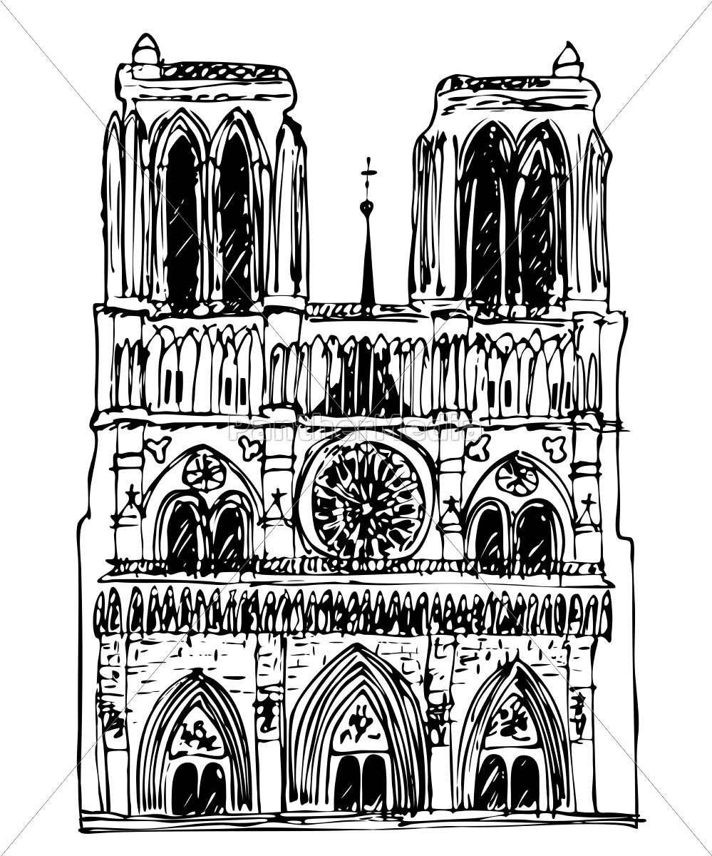 999x1200 Vector Notre Dame