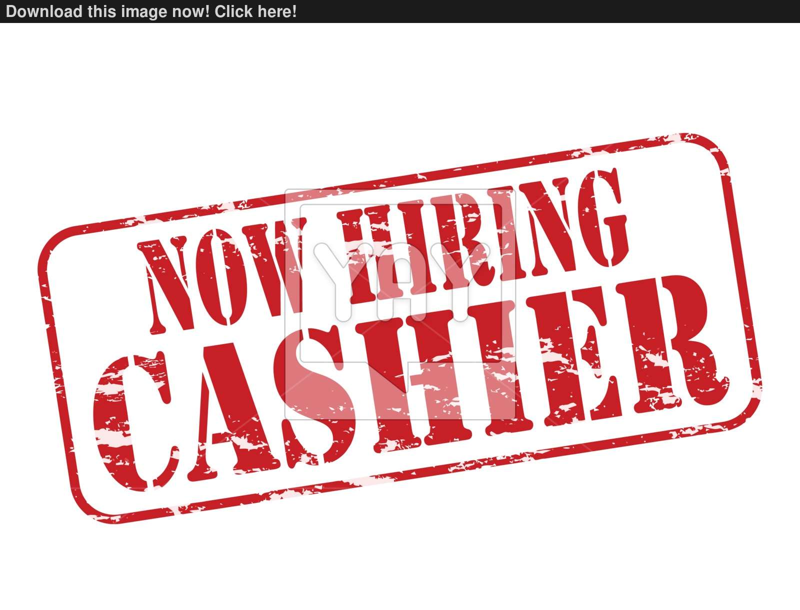 1600x1221 Now Hiring Cashier Vector