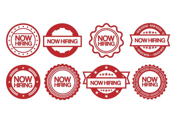 700x490 Now Hiring Vector Set