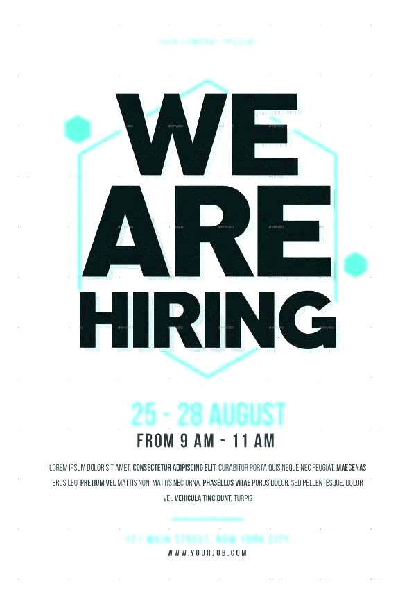 600x850 Now Hiring Designer Poster Template Free Vector Design We Are