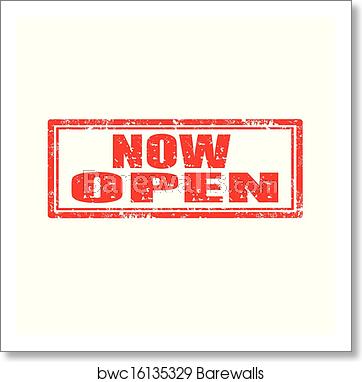 362x382 Now Open St Art Print Barewalls Posters Prints