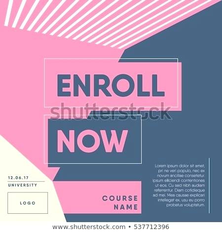 450x470 Enroll Now Open Registration Course Template Stock Vector Royalty