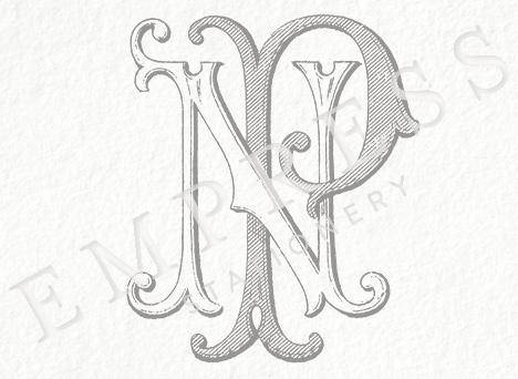 Digital Wedding Monogram Np Pn Vintage Double Products 468x342 Digital Wedding Monogram Np Pn Vintage Double Products