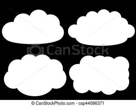 Iconos, Encima, Aislado, Vector, Fondo Negro, Nube Formas, Vector 450x350 Iconos, Encima, Aislado, Vector, Fondo Negro, Nube Formas, Vector