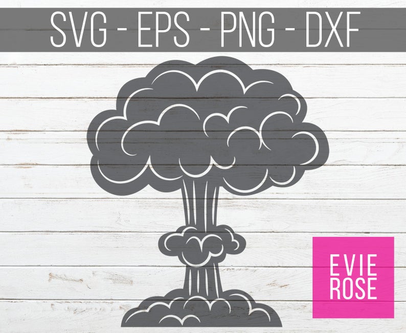 Mushroom Cloud Nuclear Bomb Explosion Vector Art Dxf Etsy 794x650 Mushroom Cloud Nuclear Bomb Explosion Vector Art Dxf Etsy