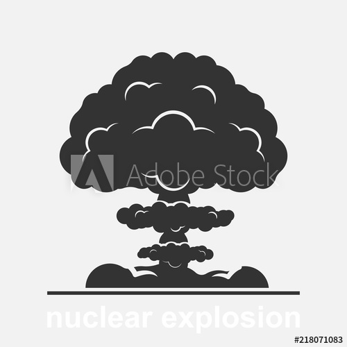 Nuclear Explosion Vector Illustration Isolated On White Background 500x500 Nuclear Explosion Vector Illustration Isolated On White Background