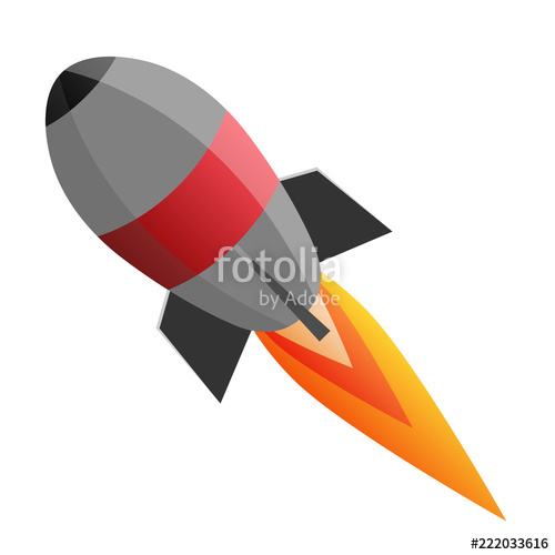 Nuclear Rocket Nuclear Weapons Bomb Vector Illustration 500x500 Nuclear Rocket Nuclear Weapons Bomb Vector Illustration