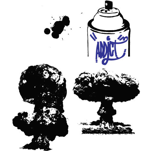 Atomic Bomb Explosion Vector 500x500 Atomic Bomb Explosion Vector