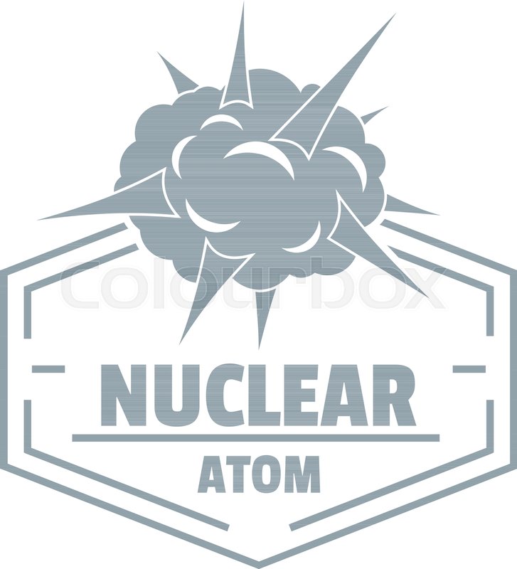 727x800 Nuclear Explosion Logo Simple Stock Vector Colourbox
