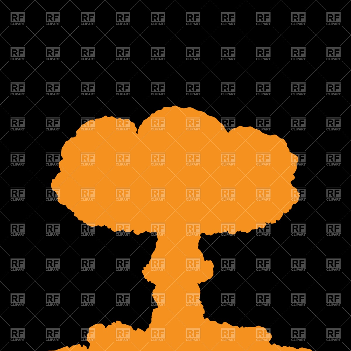 1200x1200 Nuclear Explosion Mushroom Cloud Vector Image Of Backgrounds
