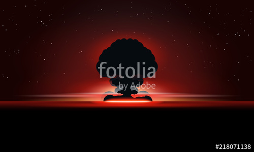 500x300 Nuclear Explosion Vector Illustration International Day Against