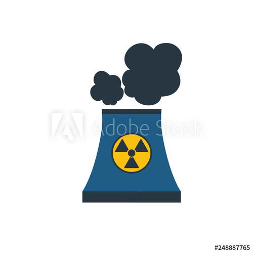 500x500 Nuclear Power Plant Vector