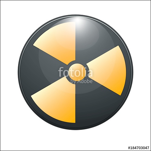 500x500 Nuclear Symbol On A White Background Stock Image And Royalty Free