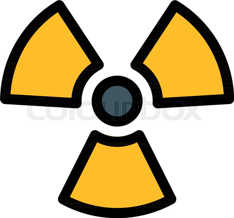 800x745 Radioactive Nuclear Symbol Stock Vector Colourbox