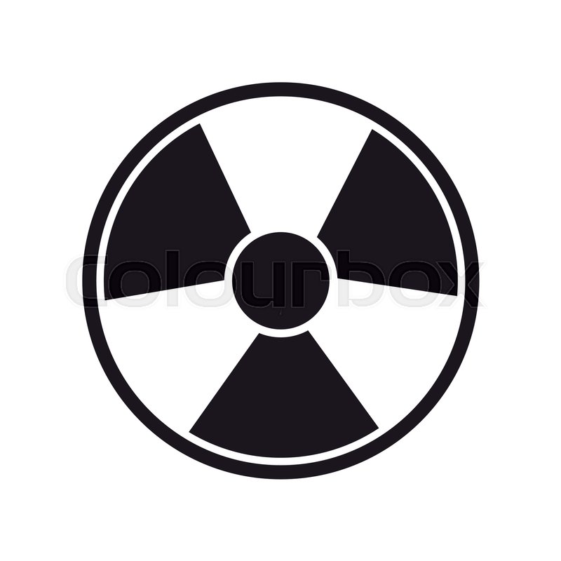 800x800 Toxic And Nuclear Symbol Over White Stock Vector Colourbox