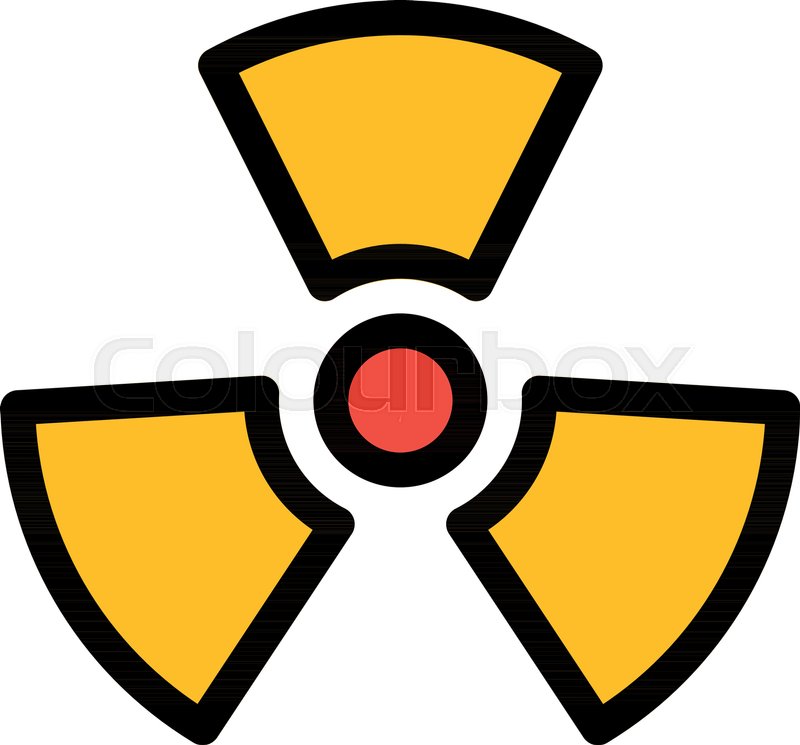 800x745 Danger Nuclear Symbol Stock Vector Colourbox