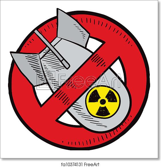 561x581 Free Art Print Of Anti Nuclear Weapons Sketch Doodle Style Anti