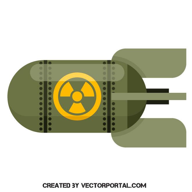 Nuclear Bomb Vector Image 660x660 Nuclear Bomb Vector Image