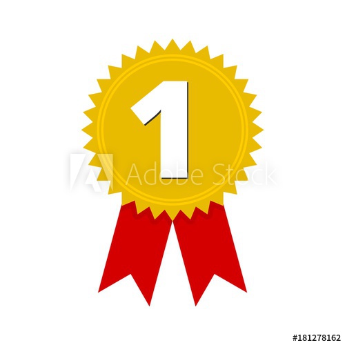 500x500 Number Badge, Award Icon, Award Sign