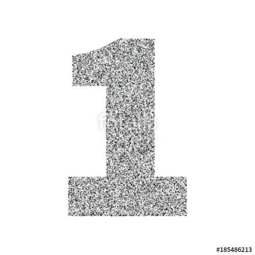 500x500 Silver Glitter Alphabet Number Stock Image And Royalty Free