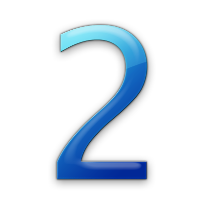 420x420 Number Two Drawing Vector