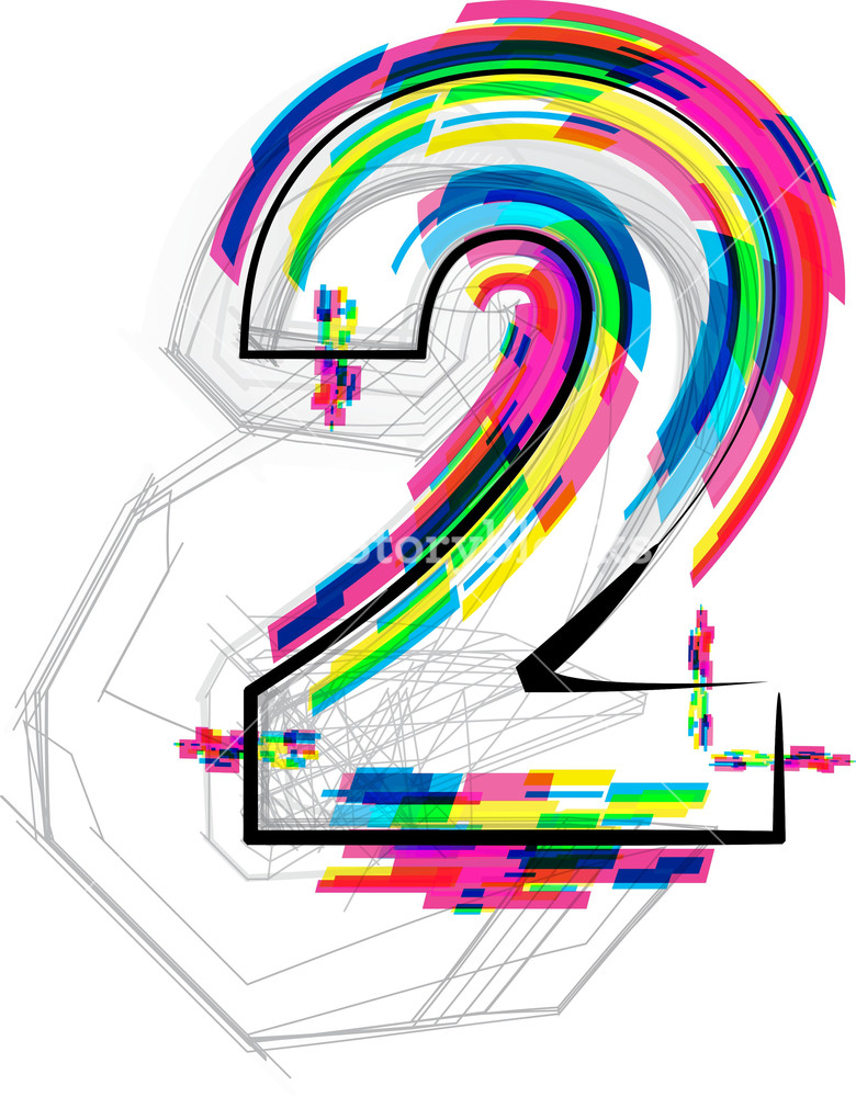 780x1000 Font Illustration Number Vector Illustration Royalty Free