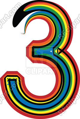 268x400 Colorful Grunge Font Number Vector Image Of Fonts Type