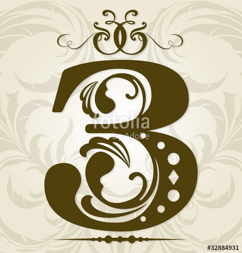 480x500 Decorative Number Stock Image And Royalty Free Vector
