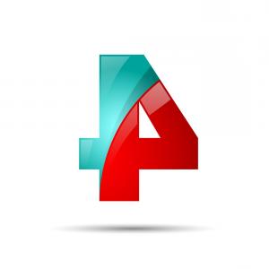 300x300 Number Four Colorful D Volume Icon Design For Vector Newwaysys