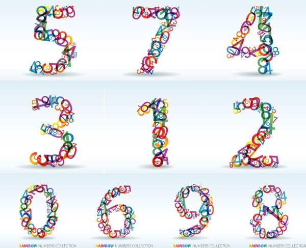 600x487 Numbers Of Digital Vector Free Vector In Encapsulated Postscript