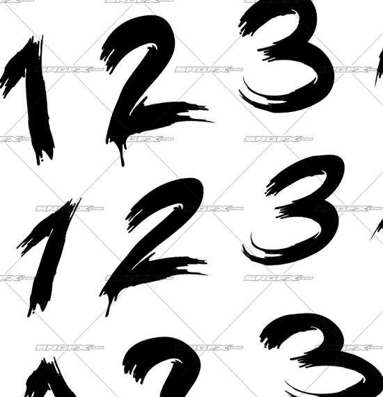 550x571 Vector Racing Number Set School Of Racing Graphics