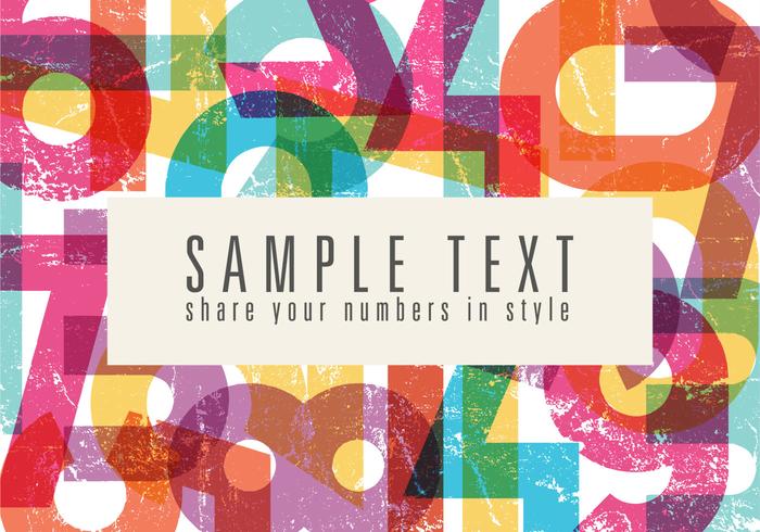 700x490 Bright Number Vector Background