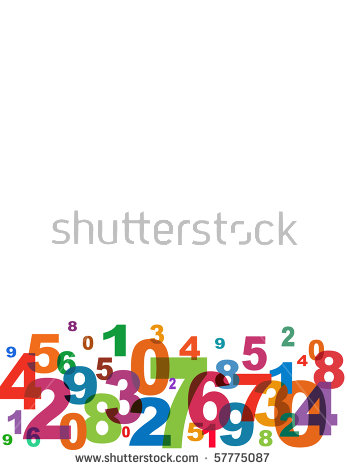 347x470 Jumbled Numbers Clipart