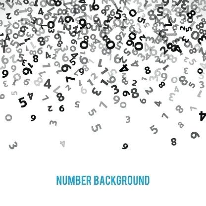416x416 Numbers Vector Math Abstract Math Number Background Vector