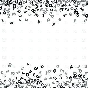 300x300 Numbers Vector Math Mathematics Background Different Numbers