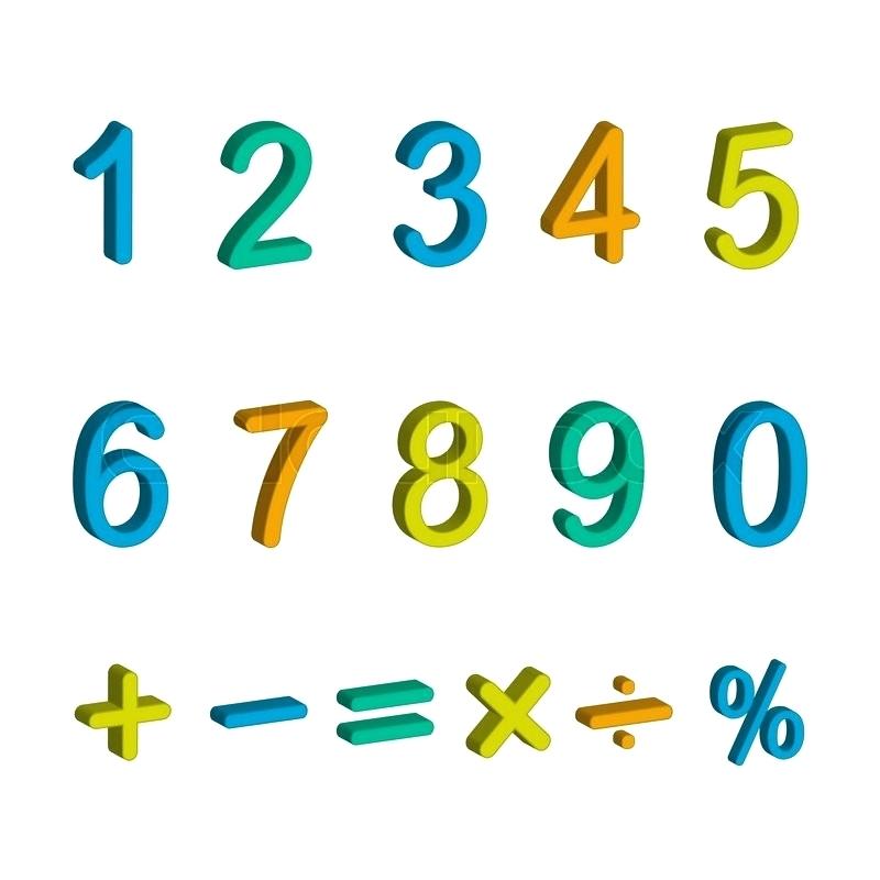 800x800 Symbols For Numbers Math Illustration Of Numbers From Zero To Nine